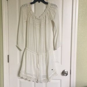 Roxy Off the Shoulder White Dress